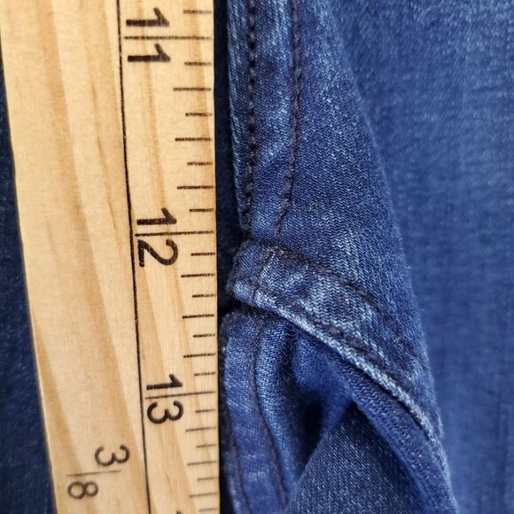 Catherines Jeans Womens 1X  18/20W Blue True Stretch Denim Straight - Picture 5 of 11